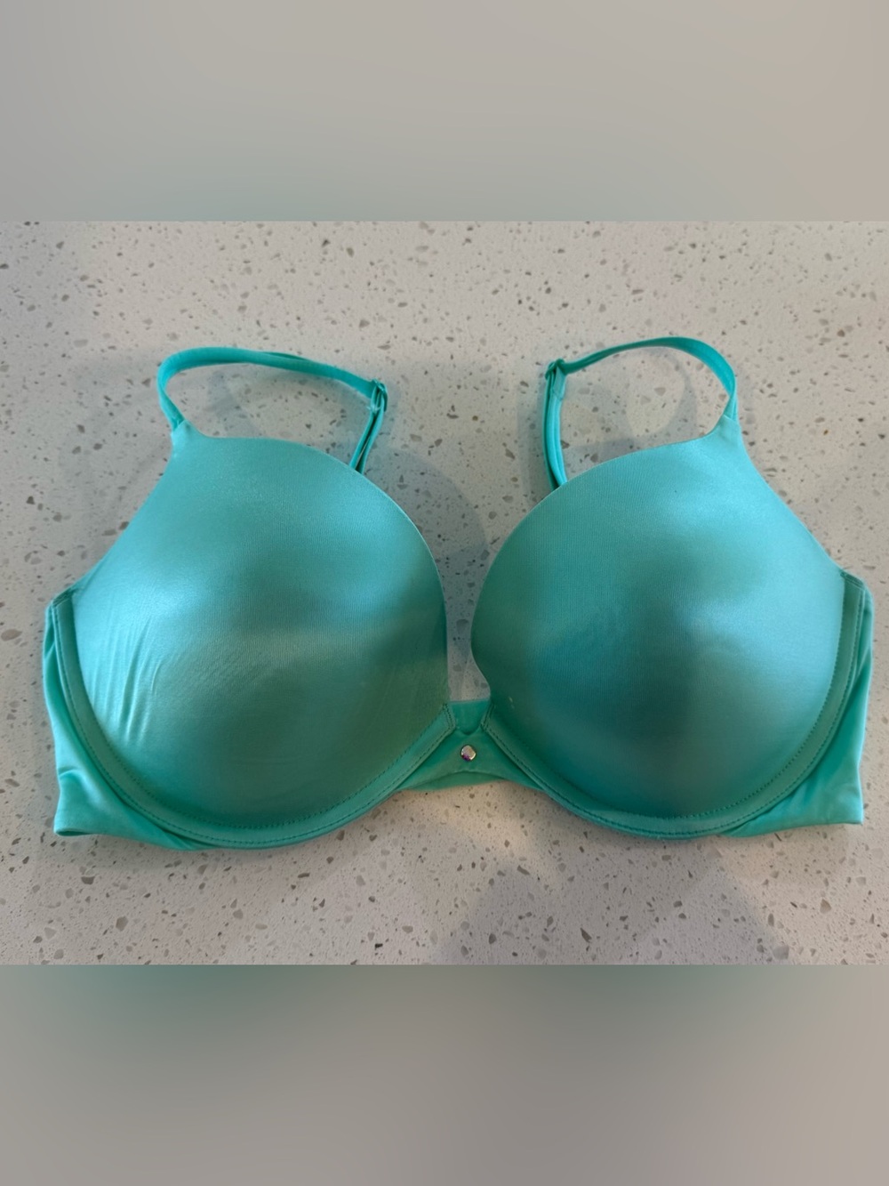 34DD Victoria's Secret Bra Very Sexy Turquoise Green Push Up Converts Racerback